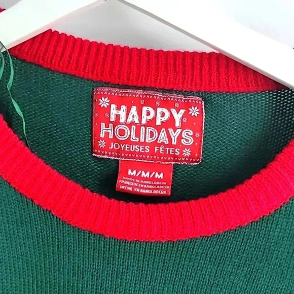 HAPPY HOLIDAYS CHRISTMAS SWEATER WITH LIGHTS - Picture 4 of 5